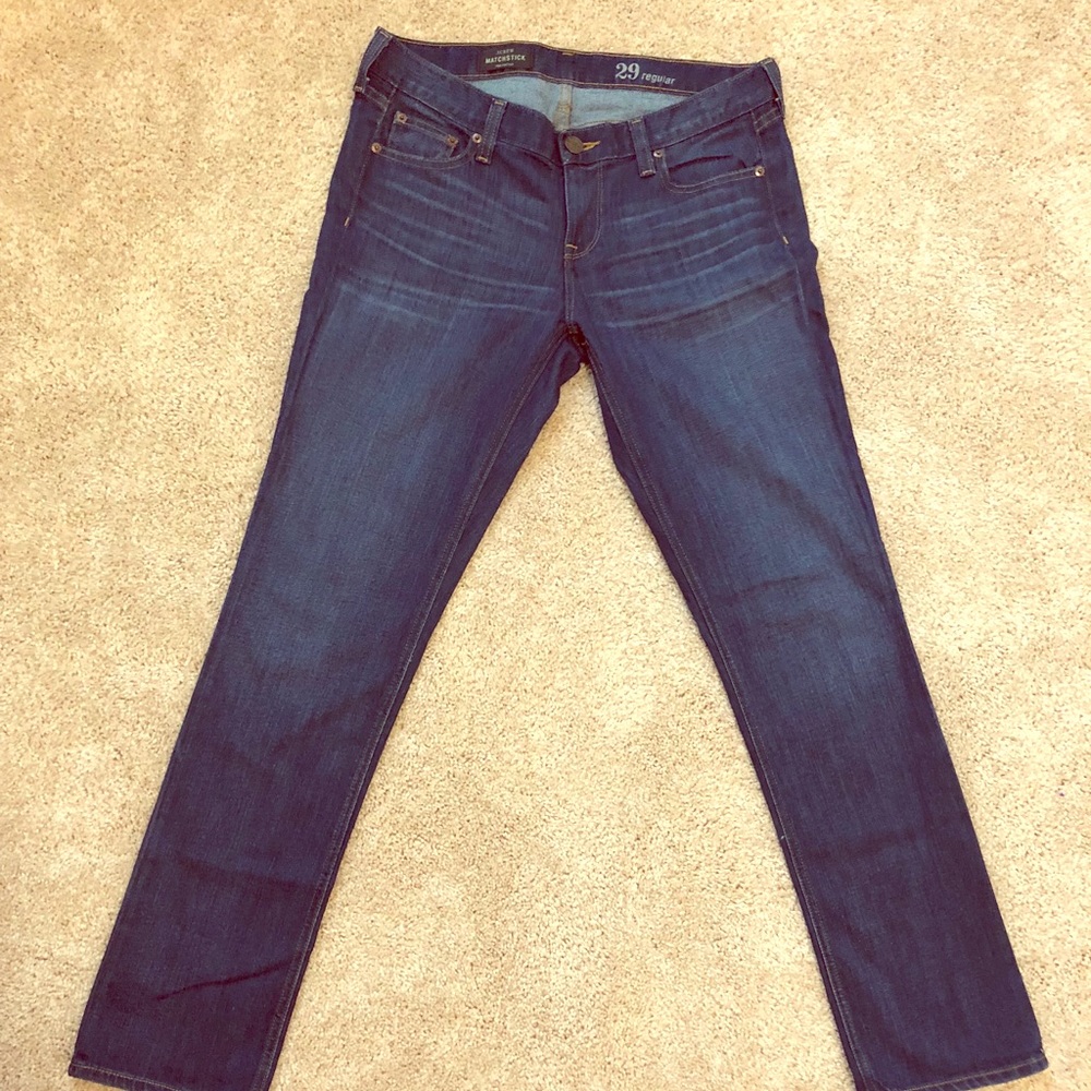 J Crew Matchstick Jeans 29